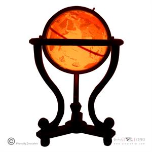 کره جغرافیایی سایز30پایه چوبی کنار مبلی ایده کد131